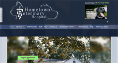 Desktop Screenshot of hometownveterinaryhospital.com