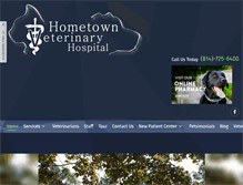 Tablet Screenshot of hometownveterinaryhospital.com